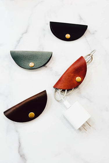 Leather Cord Holder